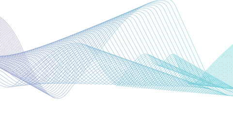 Abstract wavy lines flowing curve colorful gradient color on transparent background. Abstract white background colorful lines. modern wavy stripes on white background isolated.	