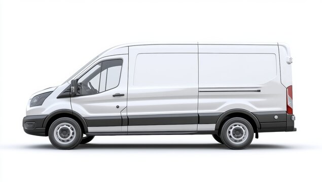 white delivery van