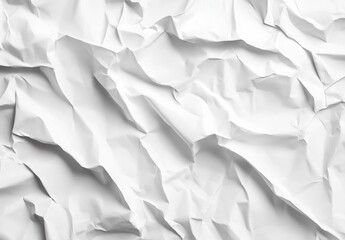 Obraz premium white crumpled paper