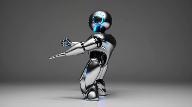  3d vector robot. AI bot character illustration for science and business. Design realistic render robot modern technology. Chatbot to help customers.