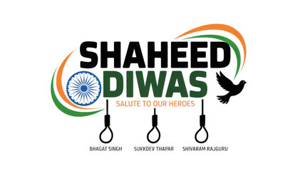 Shaheed Diwas isolated on transparent background, Generative ai.