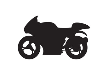 Obraz premium Motorcycle, Bike Transport Icon. Black simple thin line icon vector illustration.