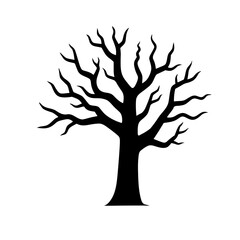 Obraz premium tree silhouette vector