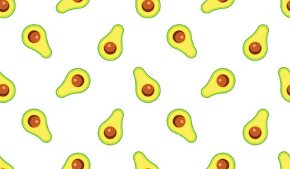 Avocado pattern geometric seamless. fresh avocados pattern.