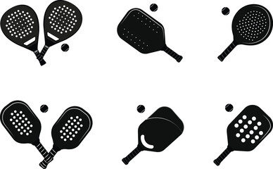 All types of rackets for Platform, paddle, pop, padel tennis and pickleball