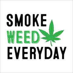 Fototapeta premium Weed Svg Design,marijuana leaf svg design