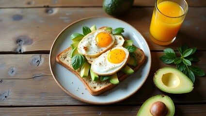 salad with egg and avocado