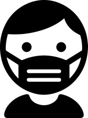 People Wearing Face Masks Icon