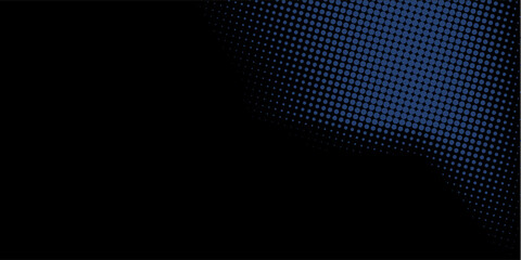 Flowing dot particles light wave pattern halftone blue and green gradient smooth curve shape isolated on black background. Vector in concept of technology, science, music,modern