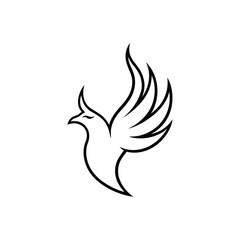 eagle tattoo design vector illustration art icon
