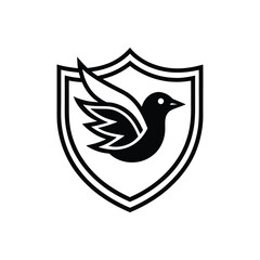 bird on a branch vector illustration art icon