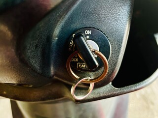 Ignition Key to Motorcycle