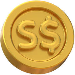 Singaporean Dollars Coin