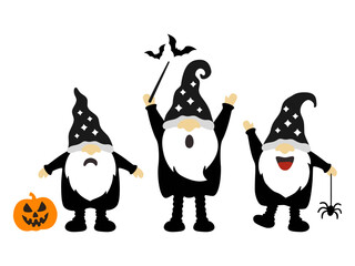 Cute dwarf vector for Halloween.