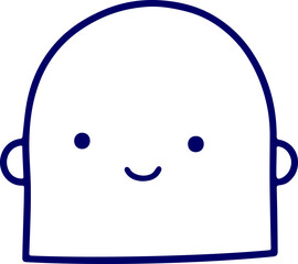 cute boy and girl head icon