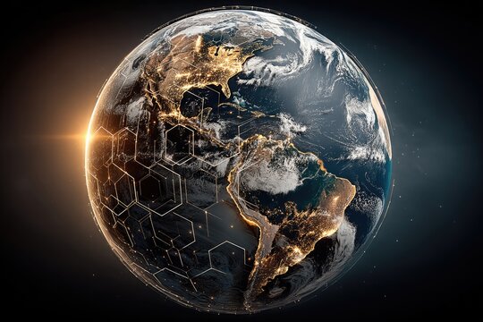 Digital Earth With Hexagonal Protection Network