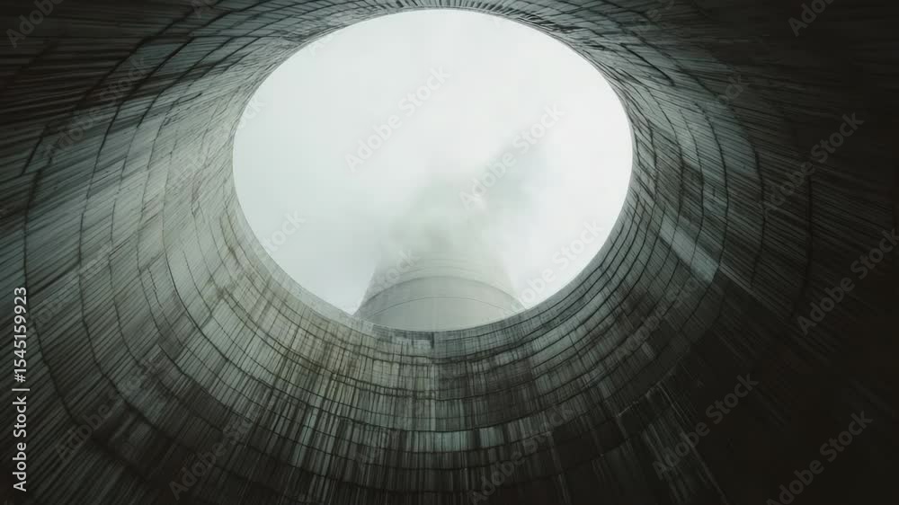 Poster Image of a building viewed through a tunnel or passageway