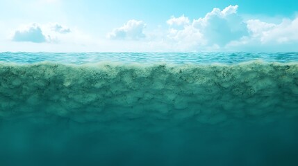 Exploring the Depths of the Ocean Sunlight and Shadows Underwater World