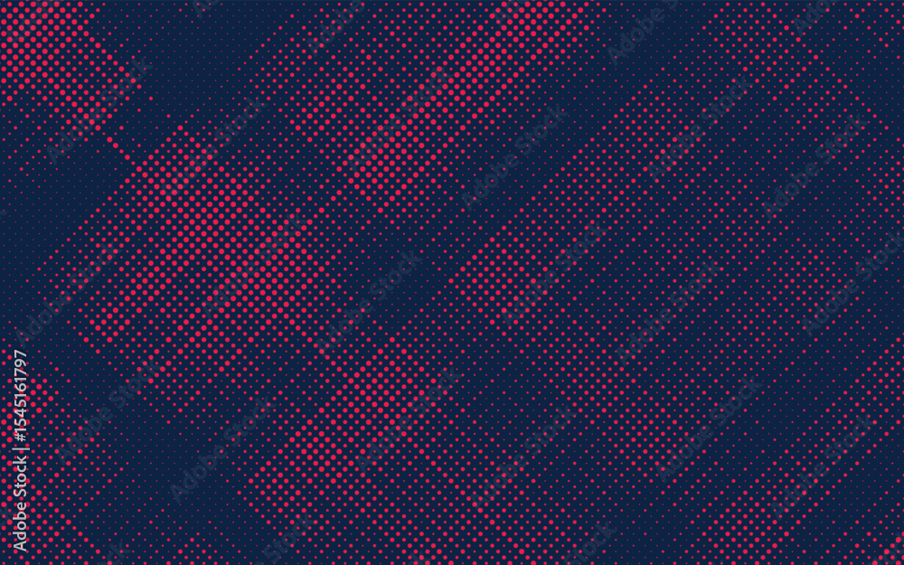 Aufkleber Halftone background vector, abstract backdrop design with two tone pattern and copy space for edit your content	