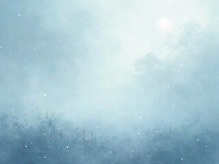 "Clean gradient simulating cold mist veiling clear air.