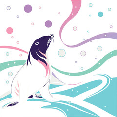 vector illustration of a fish