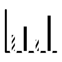bar graph glyph icon