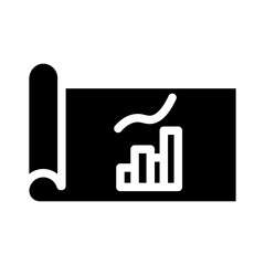 growth report glyph icon