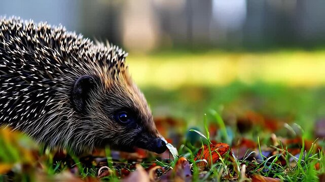 hedgehog in the garden