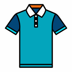 Naklejka premium Short Sleeve Polo Illustration