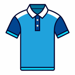 Naklejka premium Short Sleeve Polo Illustration