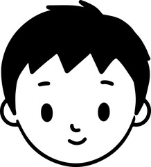 cute baby head vector illustration transparent 