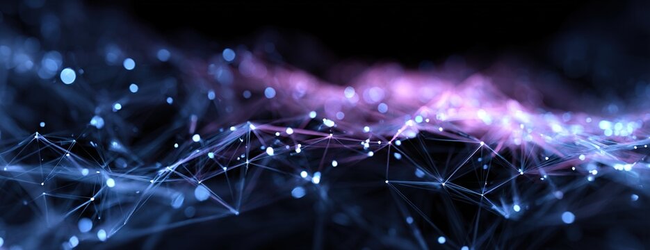 Technology abstract concept. Connection points and lines background. High quality - Powered by Adobe