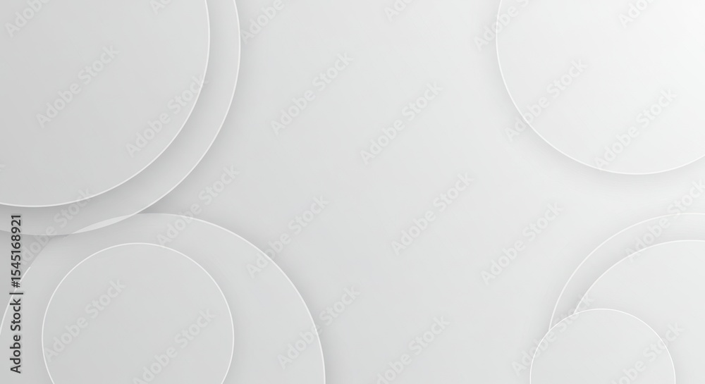 Poster abstract white circular pattern on smooth background for modern design