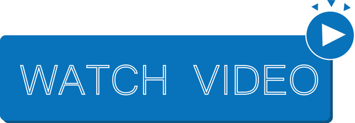 watch video button vector image