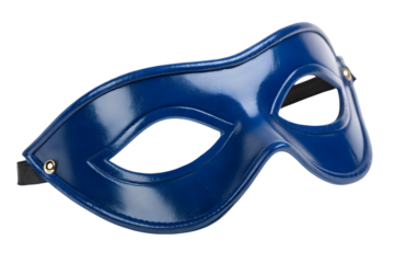 Buy blue superhero eye mask costume party cosplay accessory on transparent background