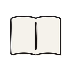 文具_手描きカラー_本