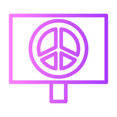 pacifism gradient icon