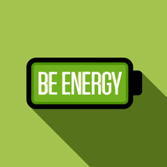 Green Battery Icon Design Full Energy Level Positive Lifestyle Motivation Graphic Renewable Energy Sustainable Power Concept Eco Friendly Illustration Digital Art Vector Image Clean Energy Resource   