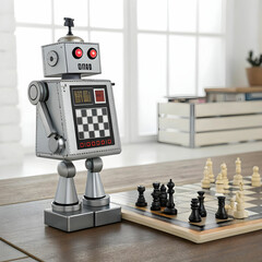 Intelligent robotic toy that plays chess, offering both teaching and competitive modes