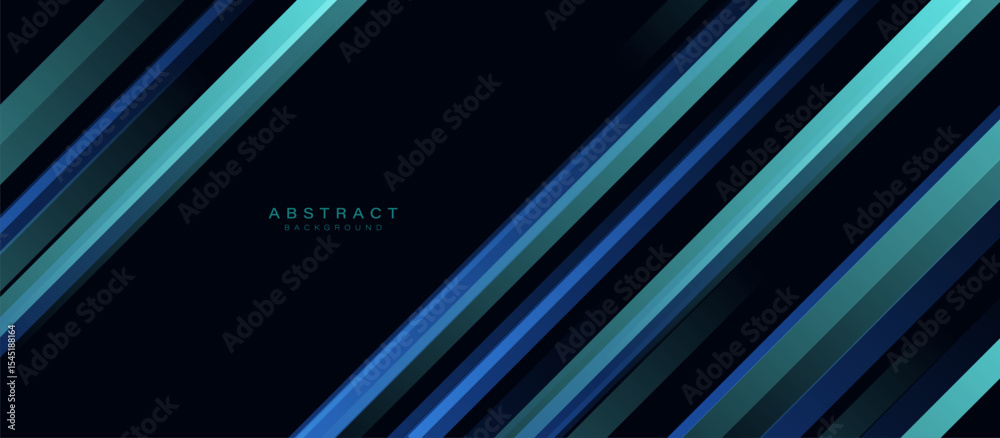 Poster abstract blue diagonal lines geometric with futuristic technology concept background