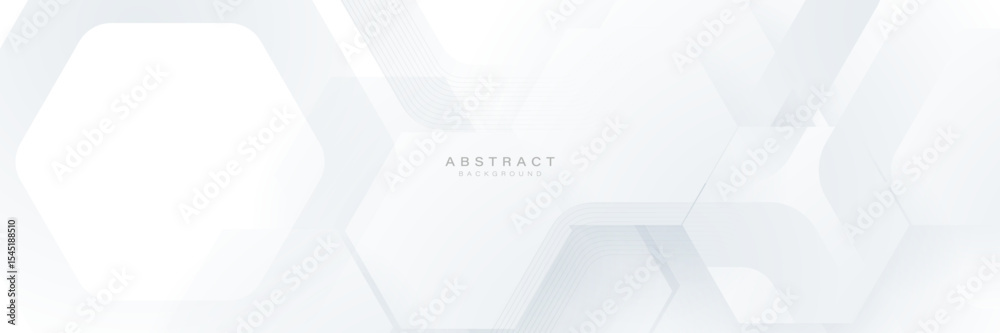 Poster abstract white geometric shape technology digital hi tech concept background. space for your text