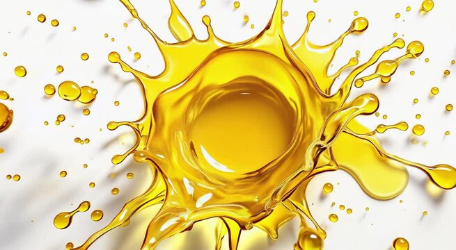 yellow liquid splash