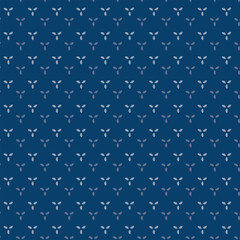 Textile motif seamless pattern. fabric design textile ladies dress, man shirt all over print block. blue and white.	