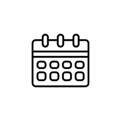 Logo de calendario agenda dibujo minimalista