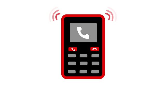 Ringing Telephone Animated Wave, Simple and Modern Phone Calling Animation