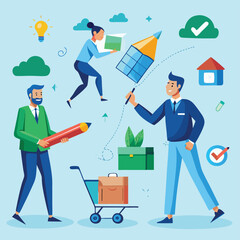 Collaborative Teamwork Building Sustainable Solutions Together