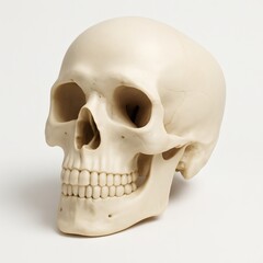 Obraz premium Isolated Plastic Human Skull Model 