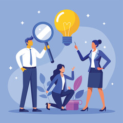 Teamwork, Innovation, and Problem-Solving A Vector Illustration