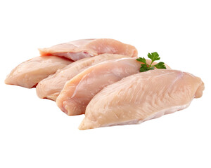 raw chicken breast on transparent