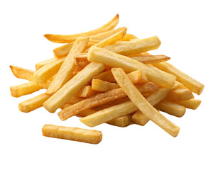 french fries on transparent 